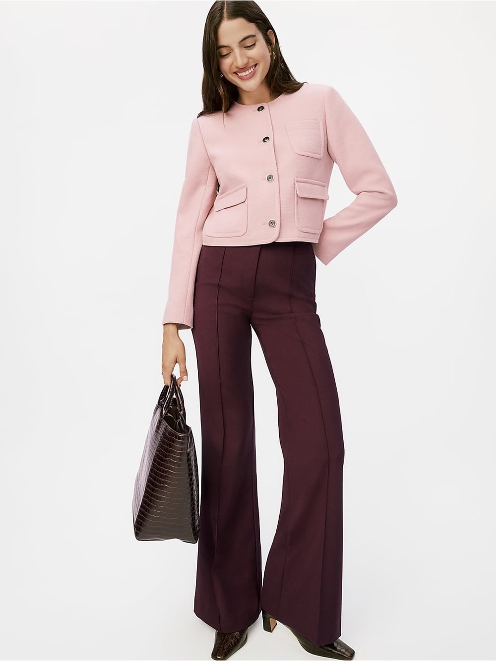 Ann Taylor The Margot Pant style #852593
Color: Poised Plum